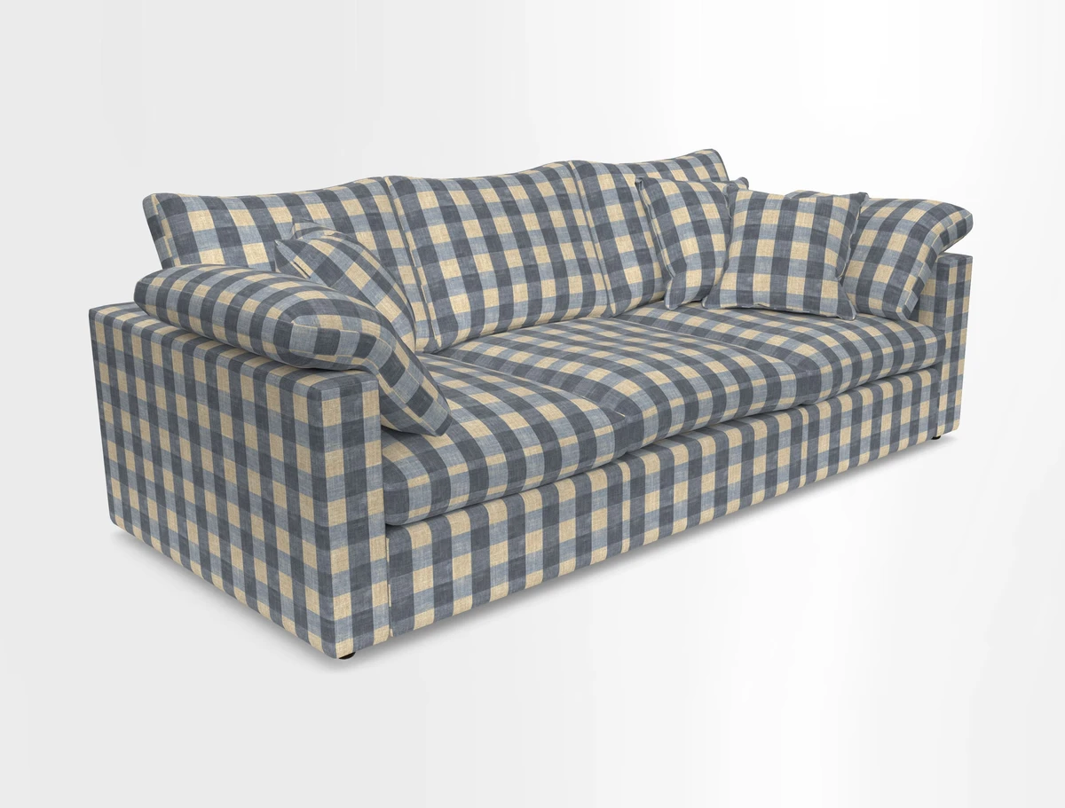 Big Softie Straight Arm 3 Seater Sofa in Sahara Chalk