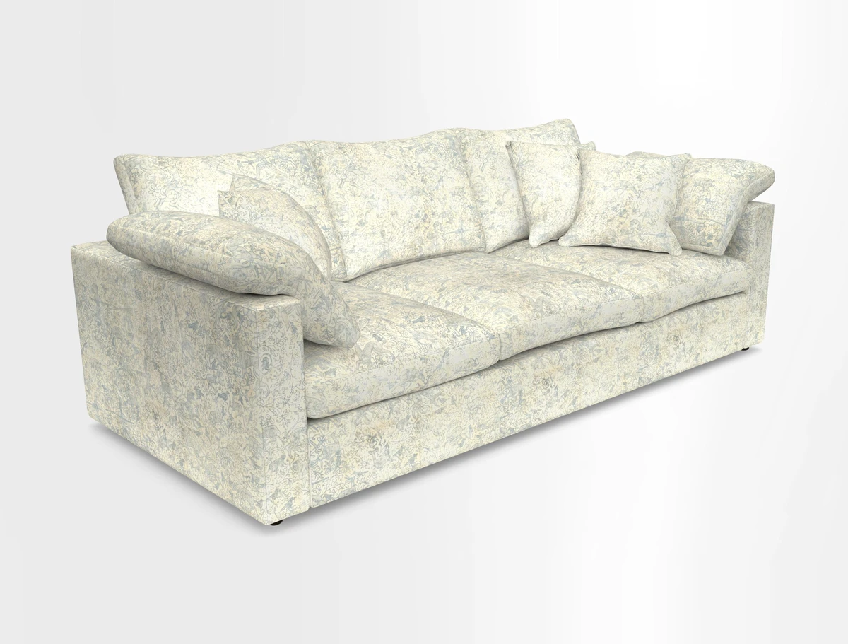 Big Softie Straight Arm 3 Seater Sofa in Sahara Chalk