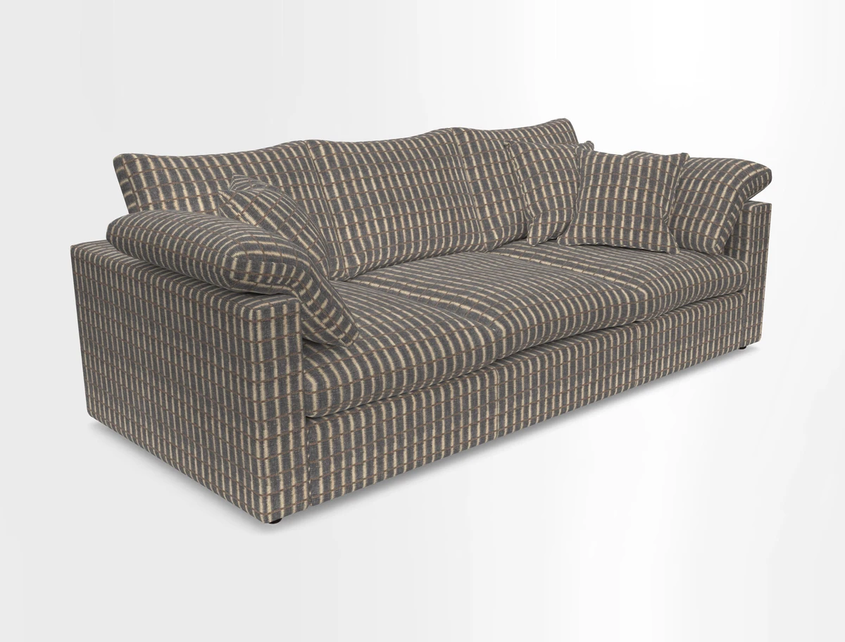 Big Softie Straight Arm 3 Seater Sofa in Sahara Chalk