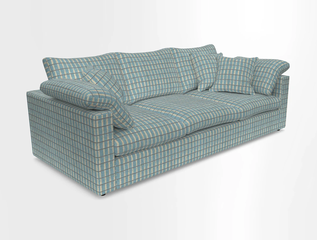 Big Softie Straight Arm 3 Seater Sofa in Sahara Chalk