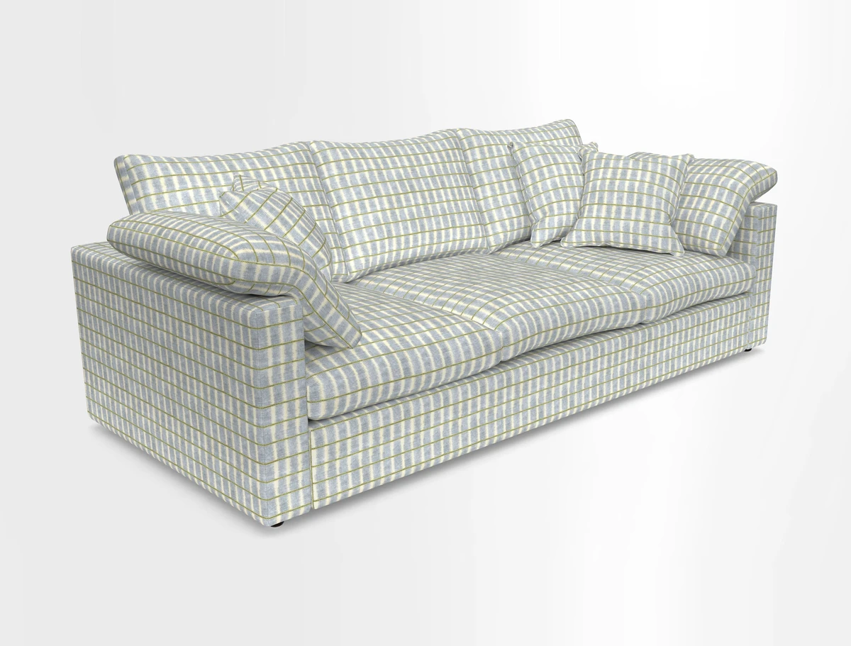 Big Softie Straight Arm 3 Seater Sofa in Sahara Chalk
