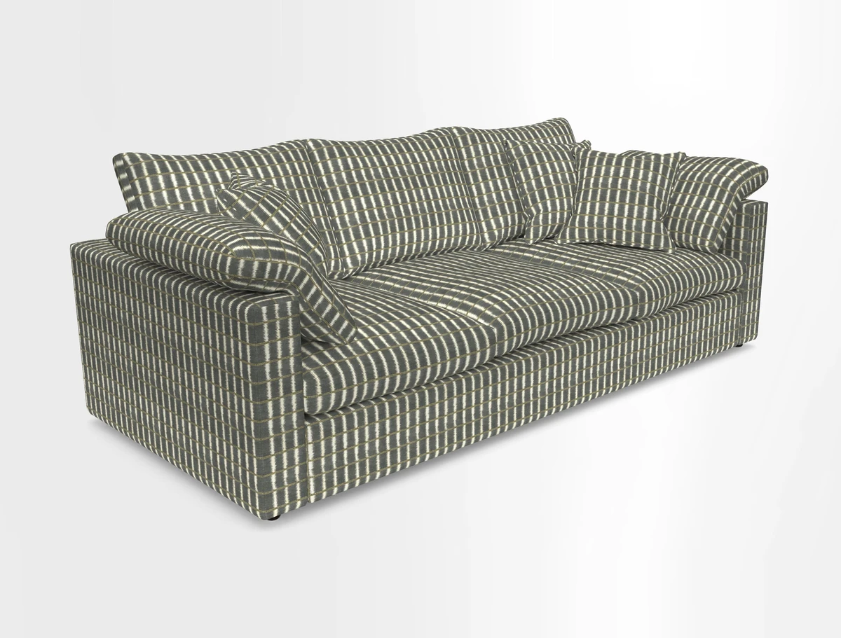Big Softie Straight Arm 3 Seater Sofa in Sahara Chalk