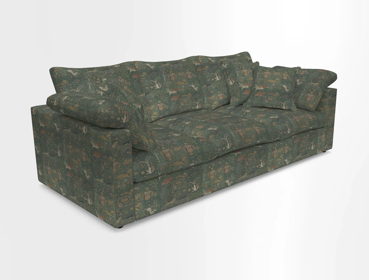 Big Softie Straight Arm 3 Seater Sofa in Sahara Chalk