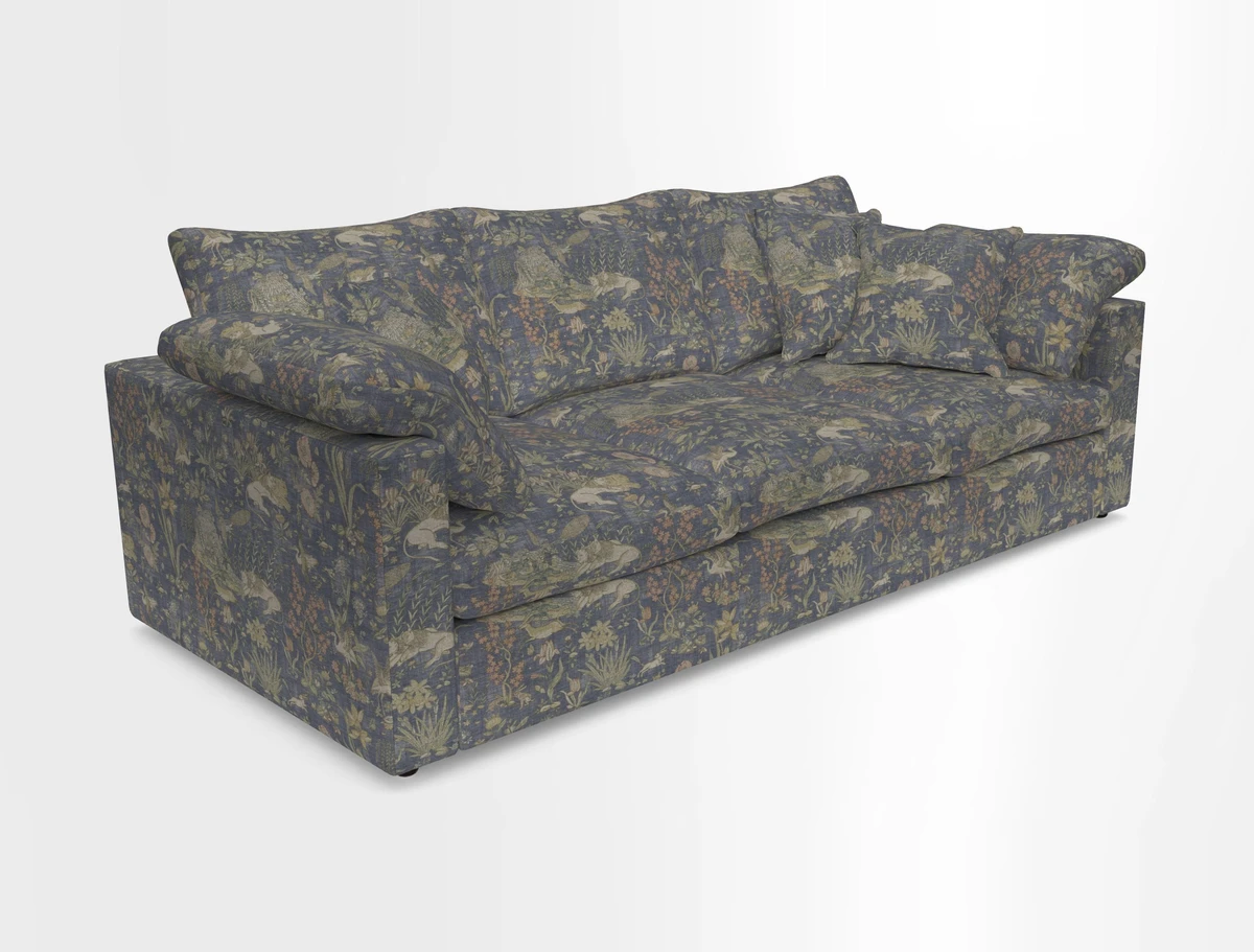Big Softie Straight Arm 3 Seater Sofa in Sahara Chalk