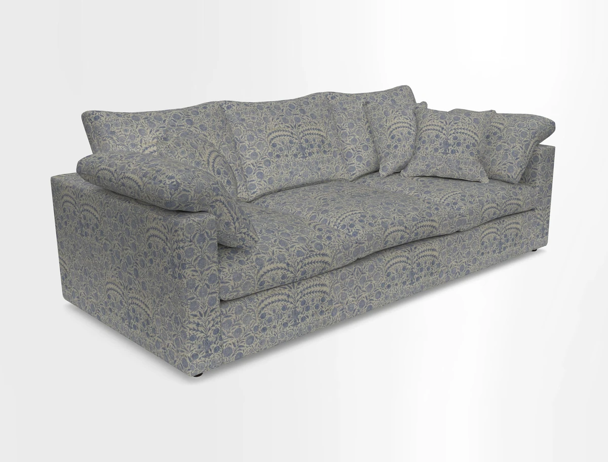 Big Softie Straight Arm 3 Seater Sofa in Sahara Chalk