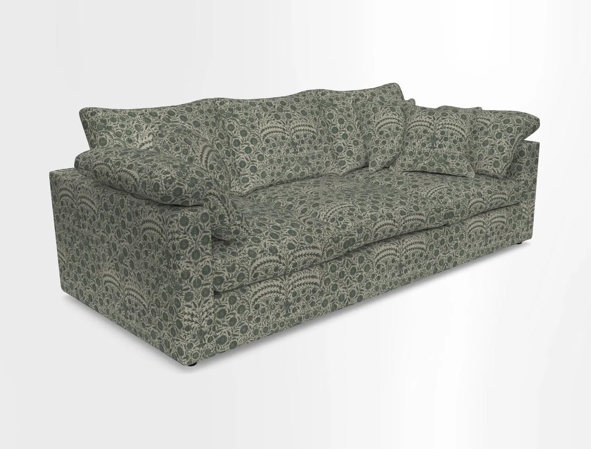 Big Softie Straight Arm 3 Seater Sofa in Sahara Chalk