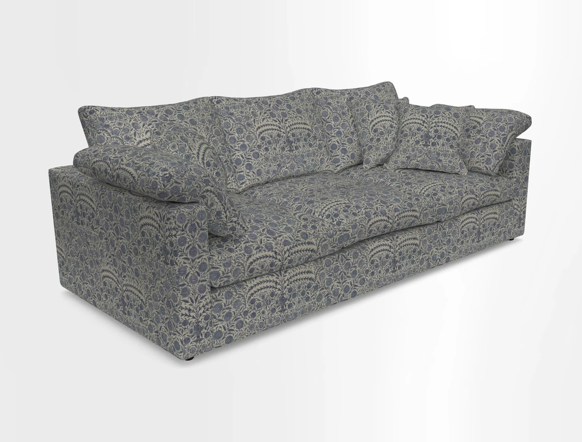 Big Softie Straight Arm 3 Seater Sofa in Sahara Chalk