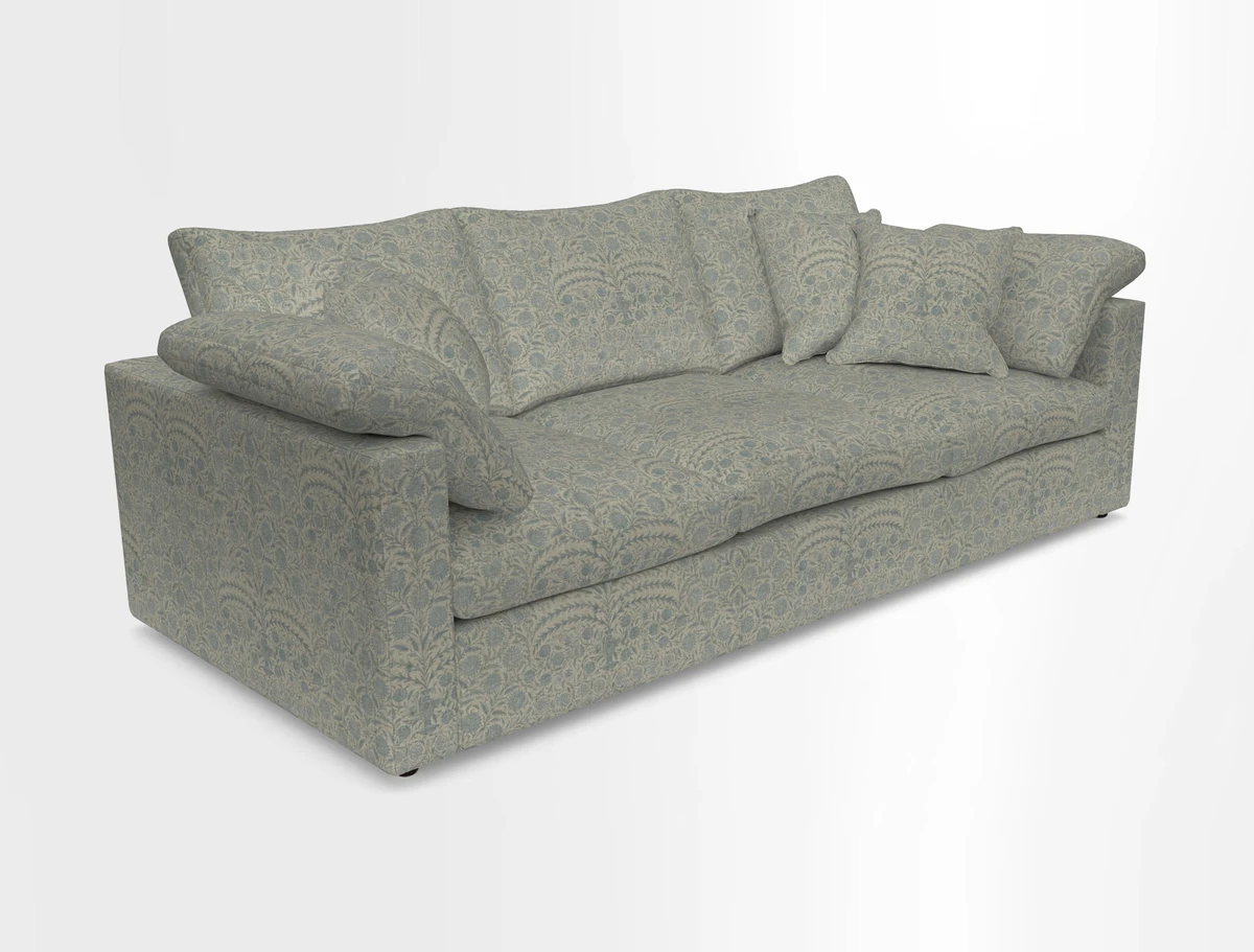 Big Softie Straight Arm 3 Seater Sofa in Sahara Chalk