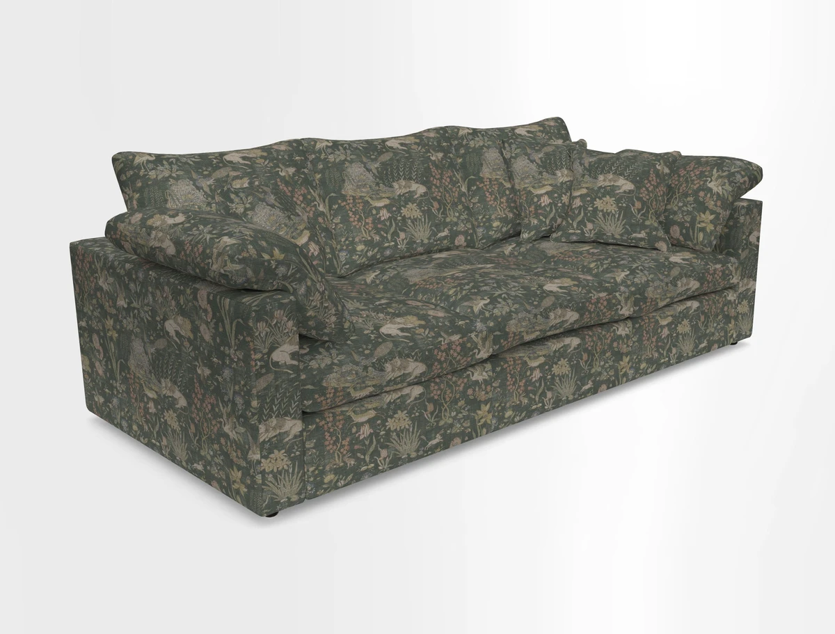 Big Softie Straight Arm 3 Seater Sofa in Sahara Chalk