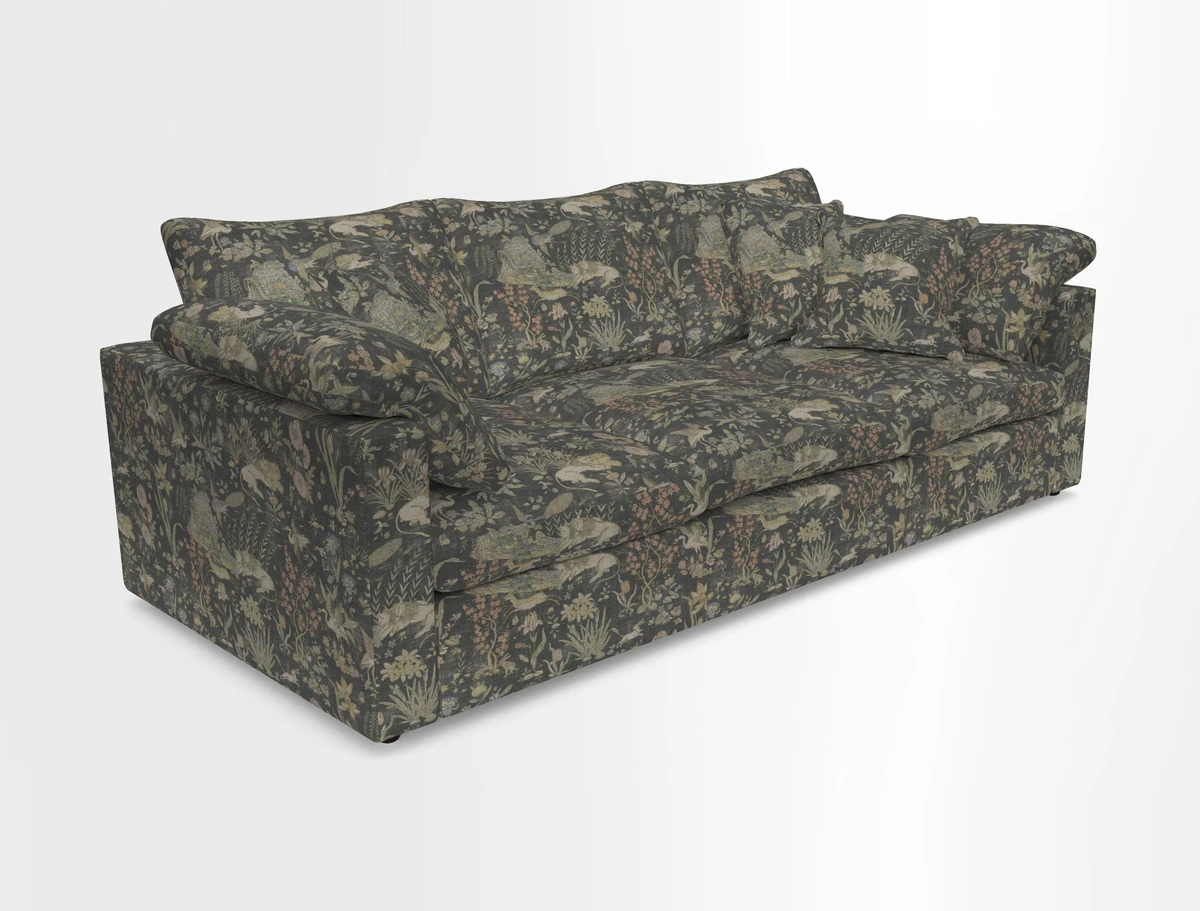 Big Softie Straight Arm 3 Seater Sofa in Sahara Chalk