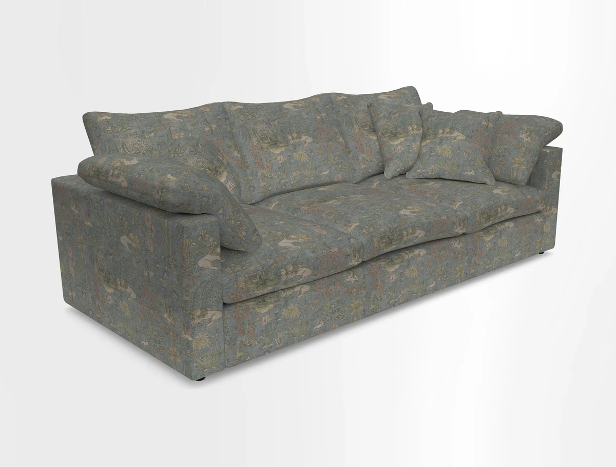 Big Softie Straight Arm 3 Seater Sofa in Sahara Chalk