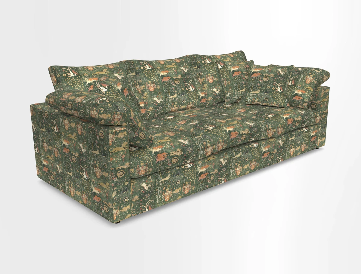 Big Softie Straight Arm 3 Seater Sofa in Sahara Chalk