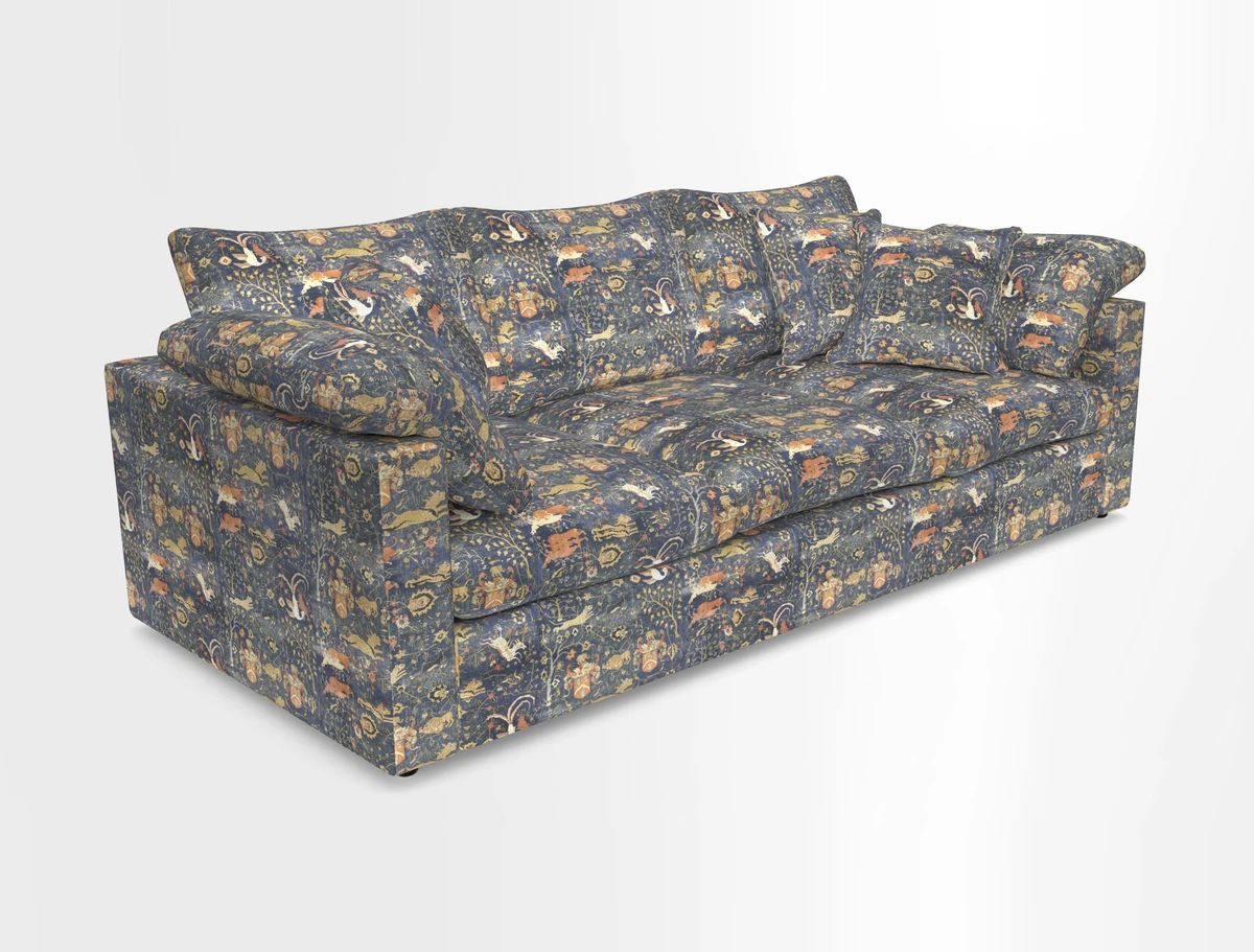 Big Softie Straight Arm 3 Seater Sofa in Sahara Chalk