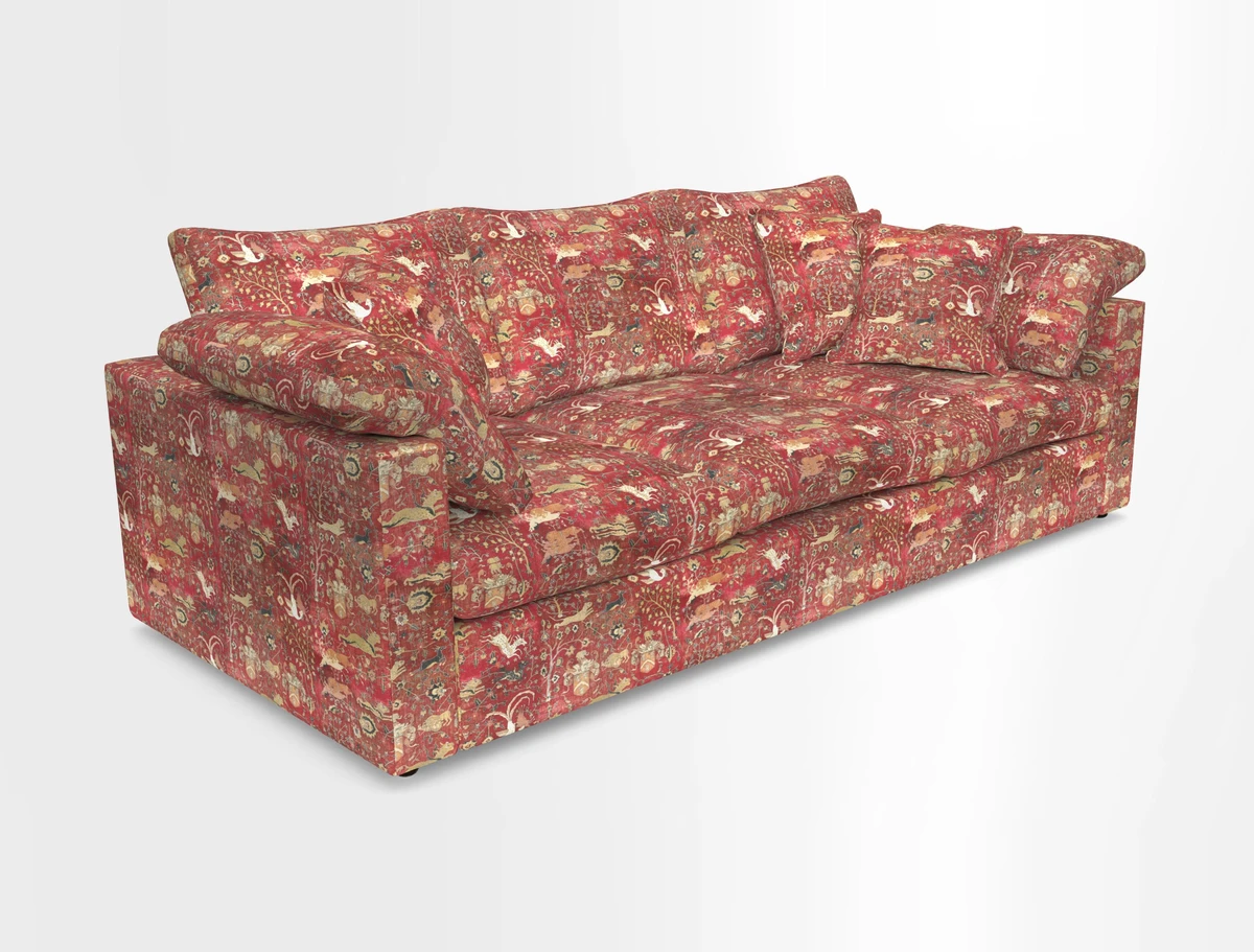 Big Softie Straight Arm 3 Seater Sofa in Sahara Chalk