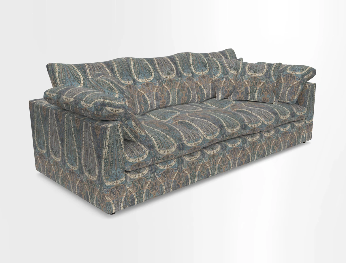 Big Softie Straight Arm 3 Seater Sofa in Sahara Chalk