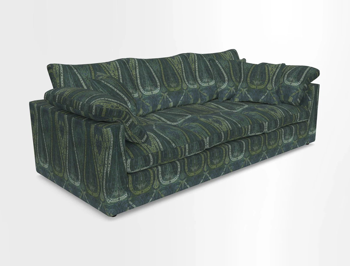 Big Softie Straight Arm 3 Seater Sofa in Sahara Chalk