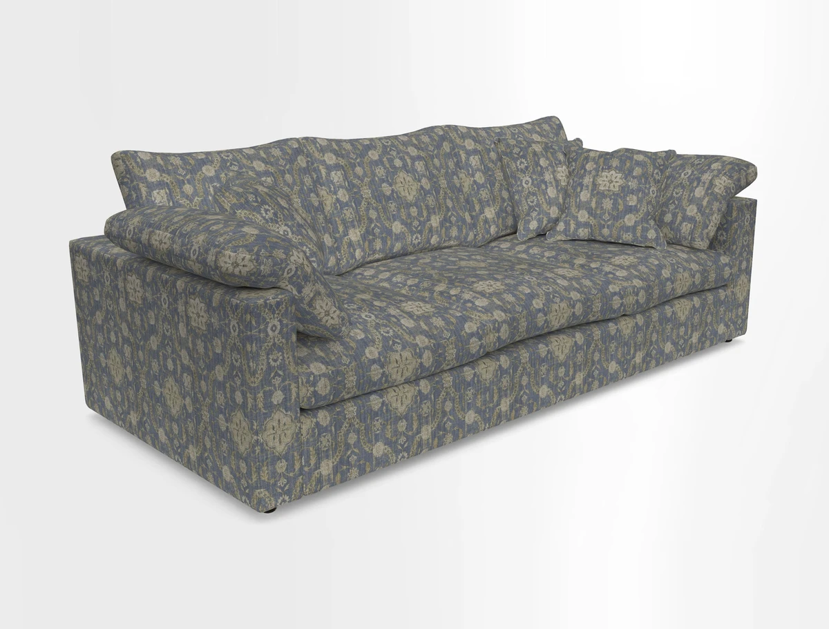 Big Softie Straight Arm 3 Seater Sofa in Sahara Chalk