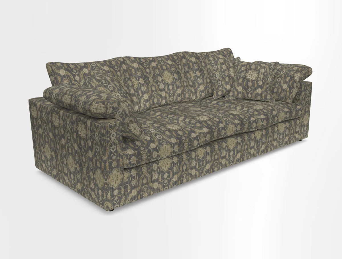 Big Softie Straight Arm 3 Seater Sofa in Sahara Chalk