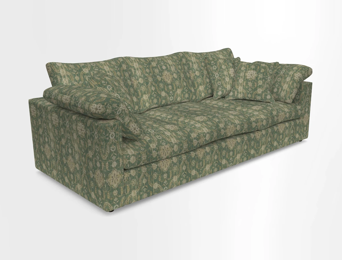 Big Softie Straight Arm 3 Seater Sofa in Sahara Chalk