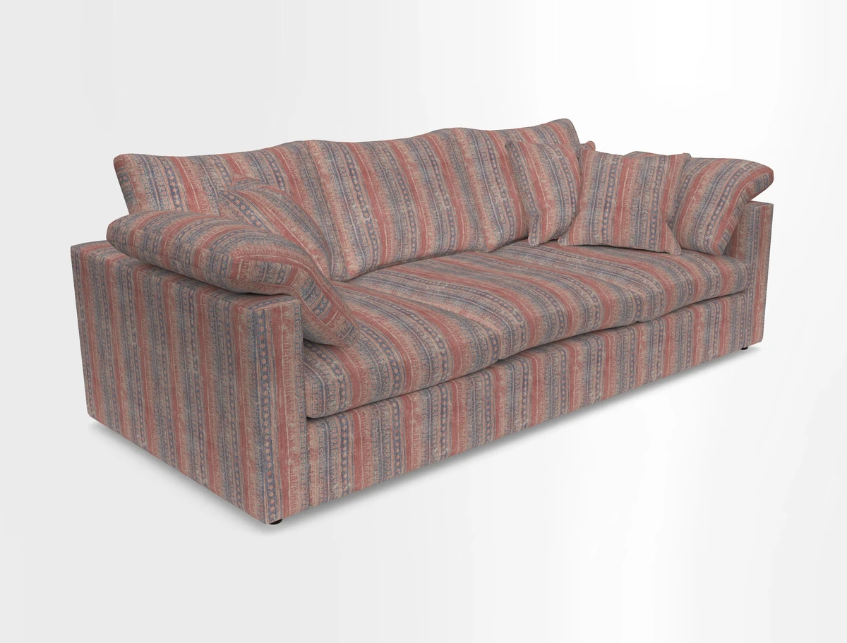 Big Softie Straight Arm 3 Seater Sofa in Sahara Chalk