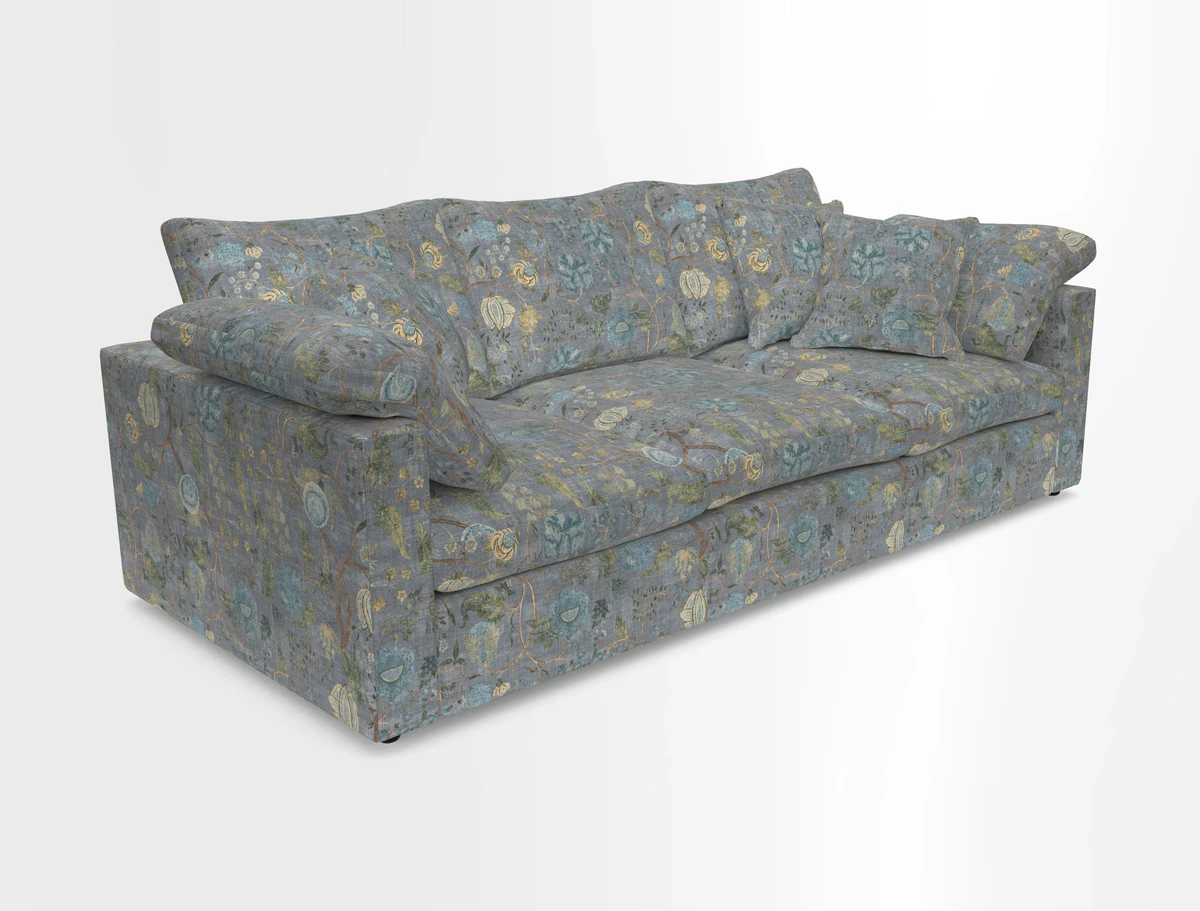 Big Softie Straight Arm 3 Seater Sofa in Sahara Chalk