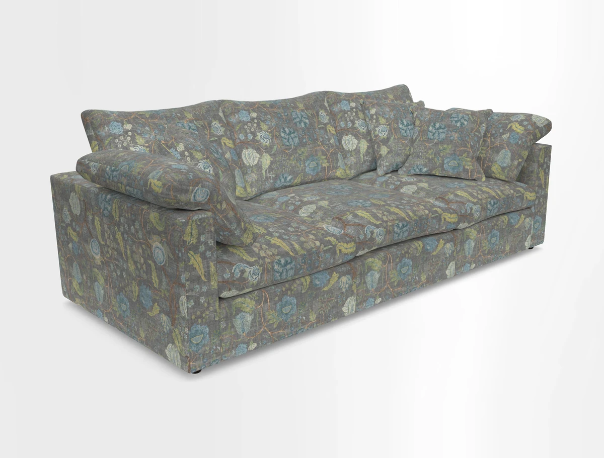 Big Softie Straight Arm 3 Seater Sofa in Sahara Chalk