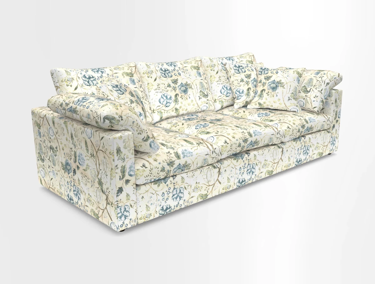 Big Softie Straight Arm 3 Seater Sofa in Sahara Chalk