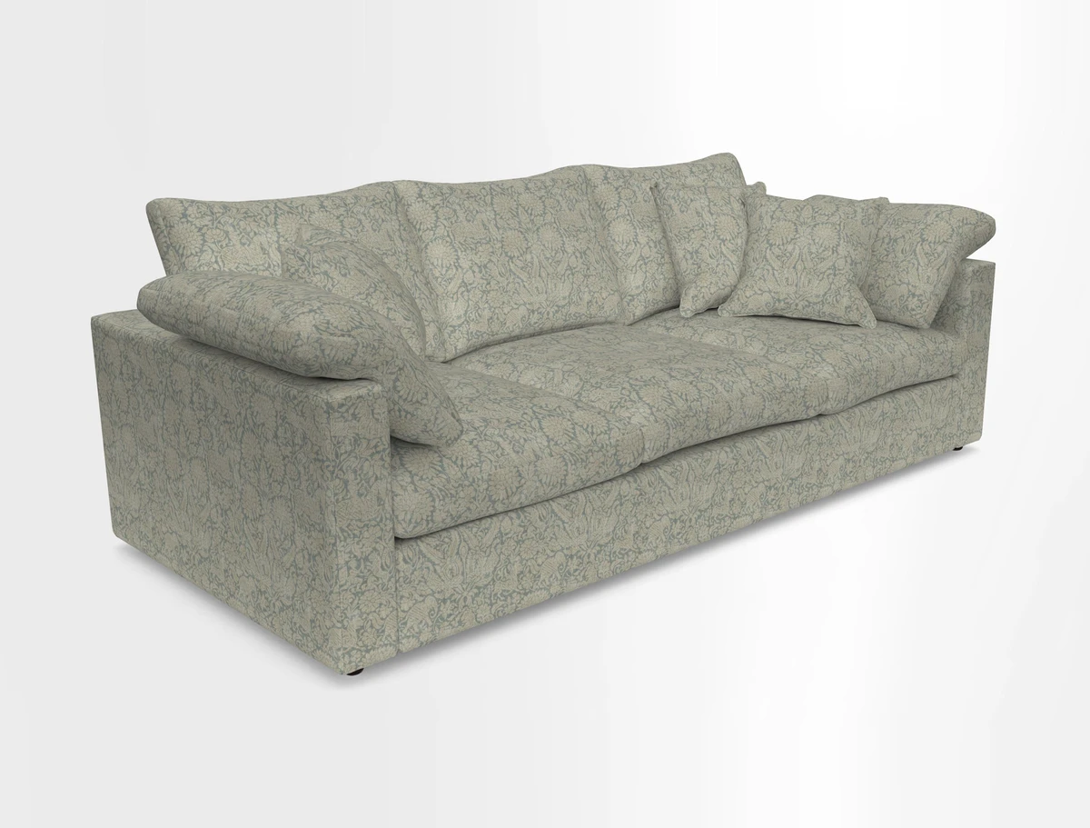 Big Softie Straight Arm 3 Seater Sofa in Sahara Chalk