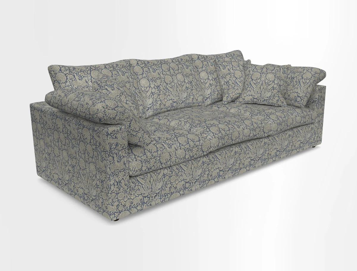 Big Softie Straight Arm 3 Seater Sofa in Sahara Chalk