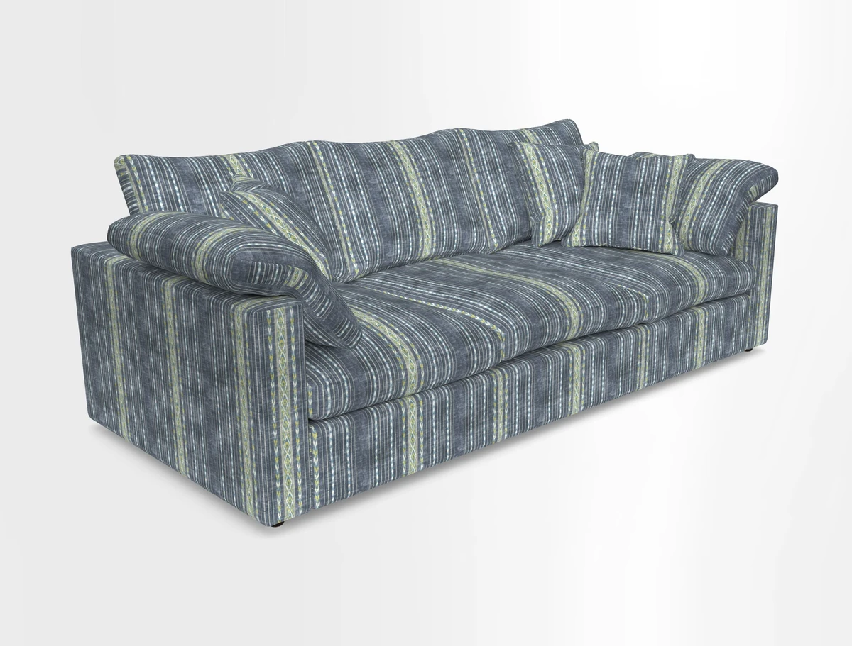 Big Softie Straight Arm 3 Seater Sofa in Sahara Chalk