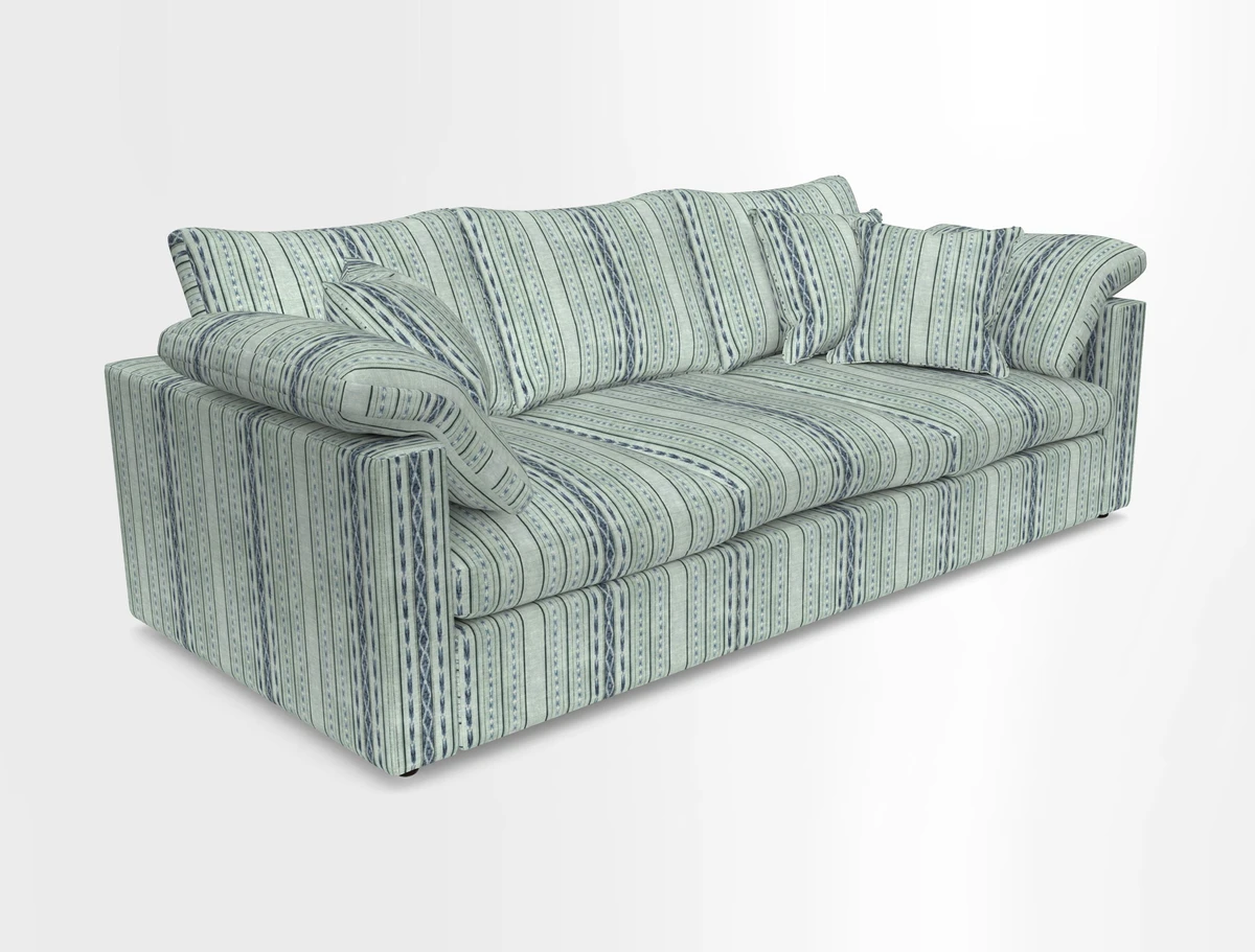 Big Softie Straight Arm 3 Seater Sofa in Sahara Chalk