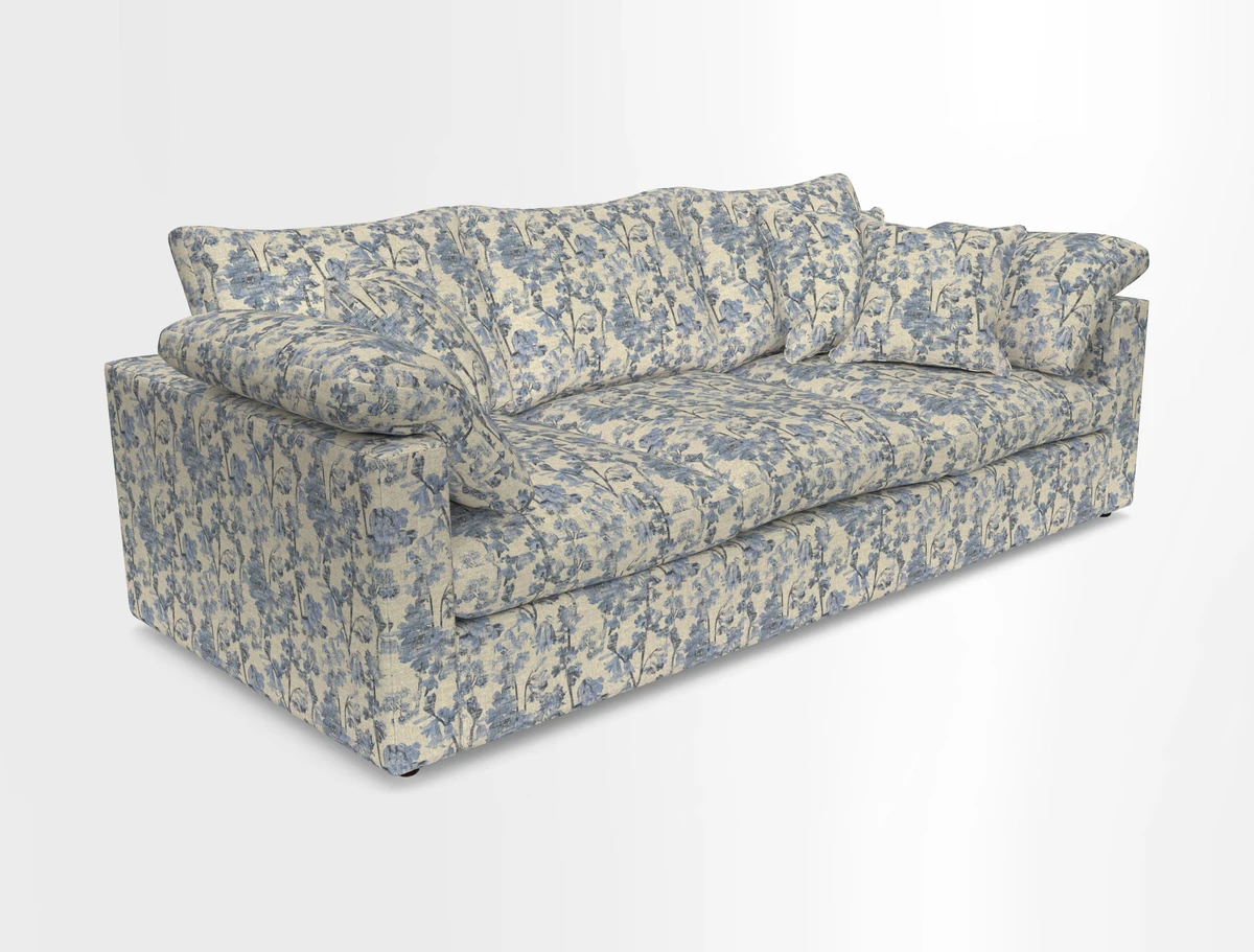 Big Softie Straight Arm 3 Seater Sofa in Sahara Chalk