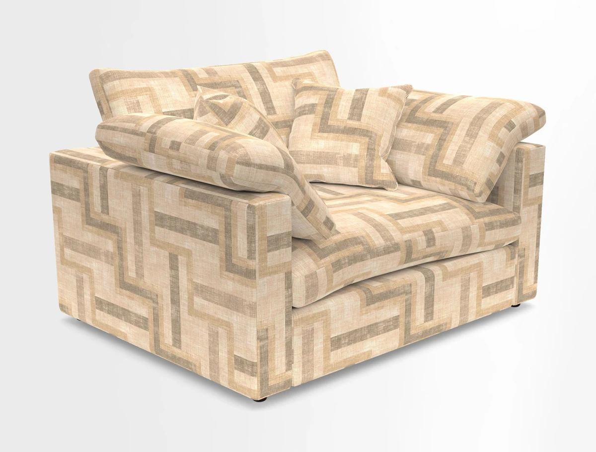 Big Softie Straight Arm Snuggler in Two Tone Plain Biscuit