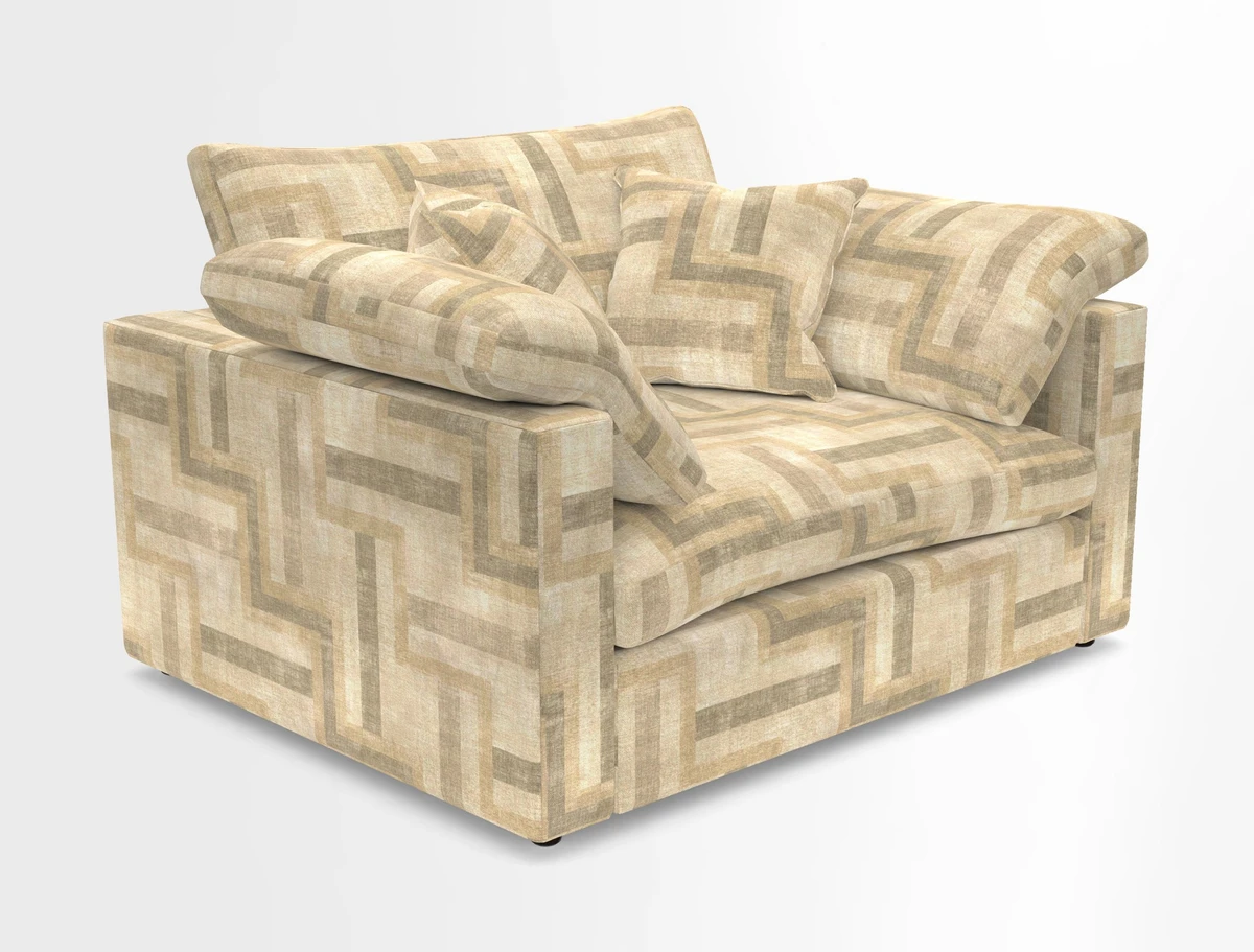 Big Softie Straight Arm Snuggler in Two Tone Plain Biscuit