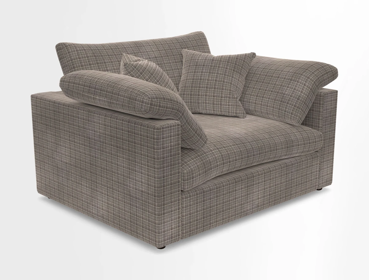Big Softie Straight Arm Snuggler in Two Tone Plain Biscuit