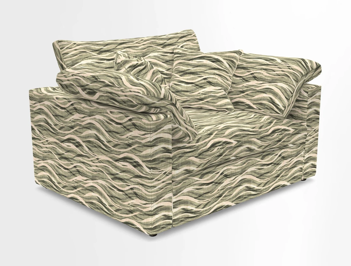 Big Softie Straight Arm Snuggler in Two Tone Plain Biscuit