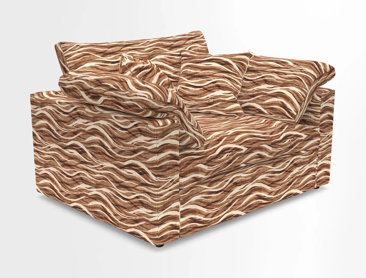Big Softie Straight Arm Snuggler in Two Tone Plain Biscuit