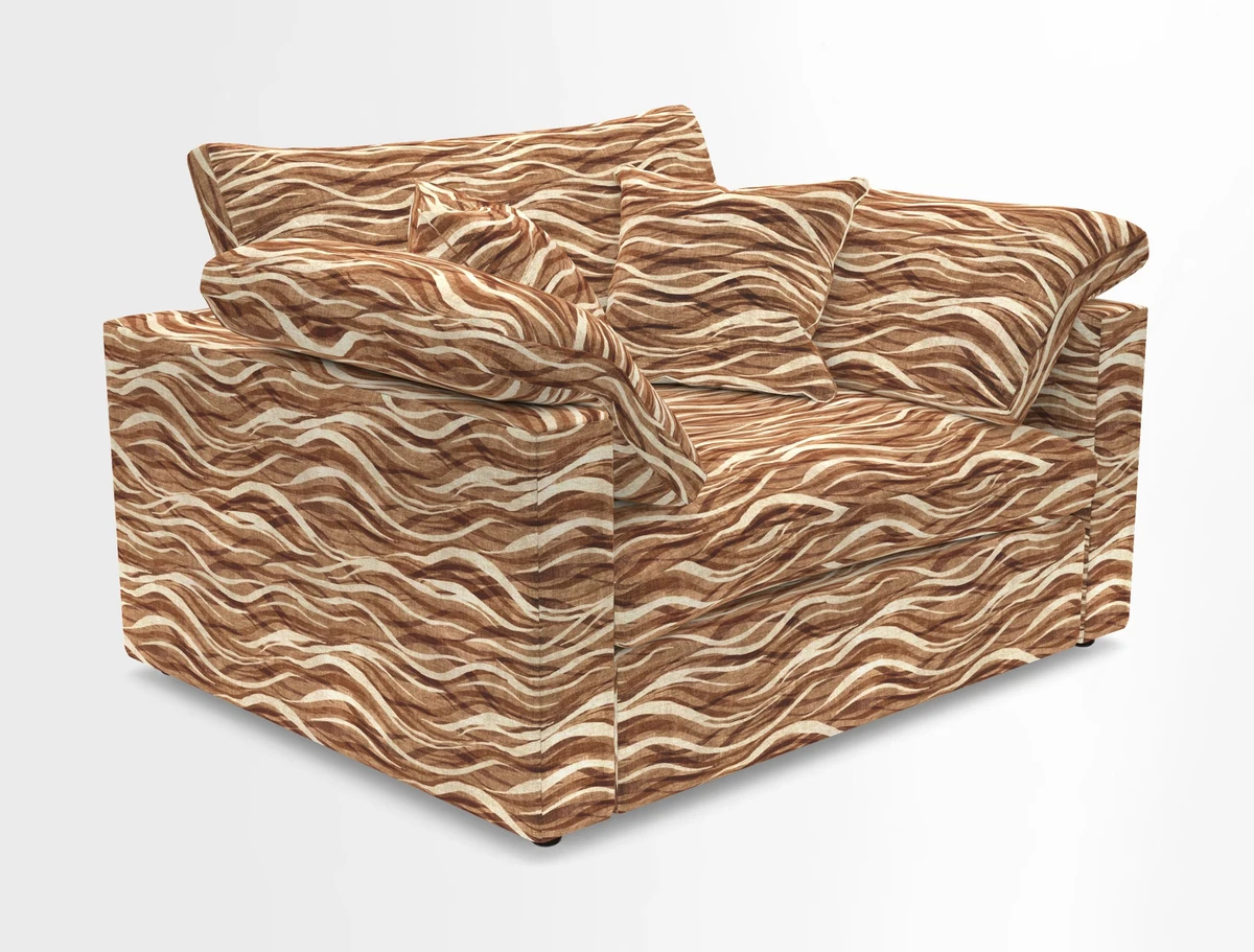 Big Softie Straight Arm Snuggler in Two Tone Plain Biscuit