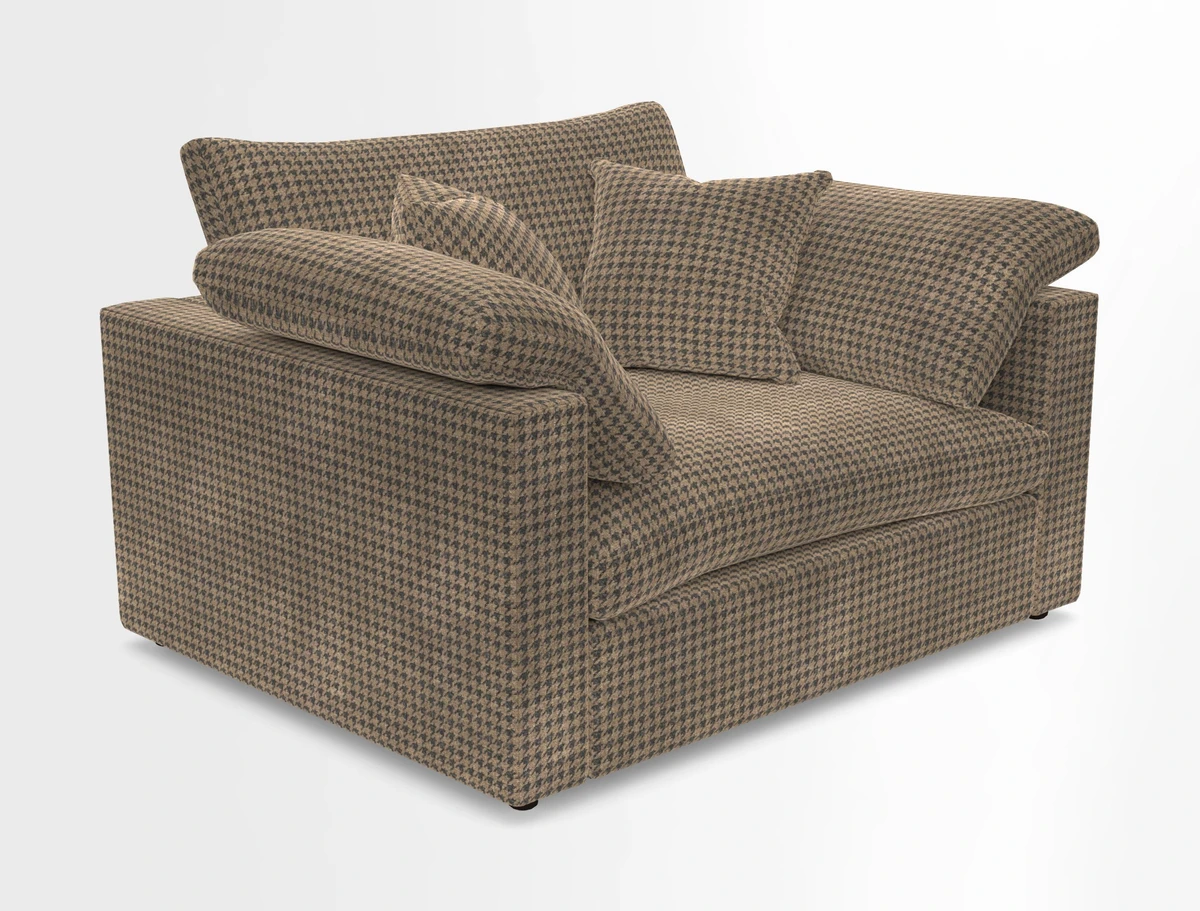Big Softie Straight Arm Snuggler in Two Tone Plain Biscuit