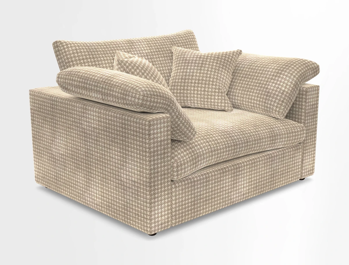 Big Softie Straight Arm Snuggler in Two Tone Plain Biscuit