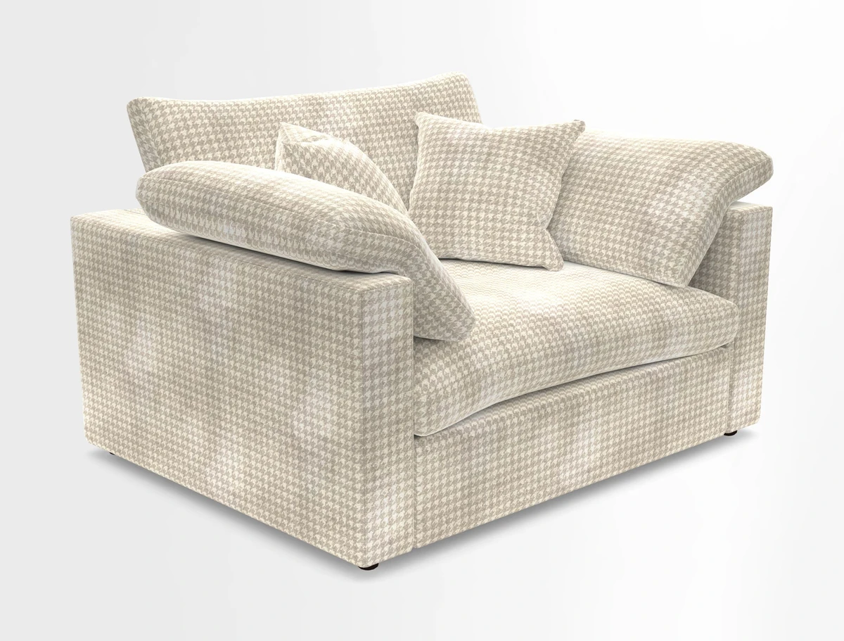 Big Softie Straight Arm Snuggler in Two Tone Plain Biscuit