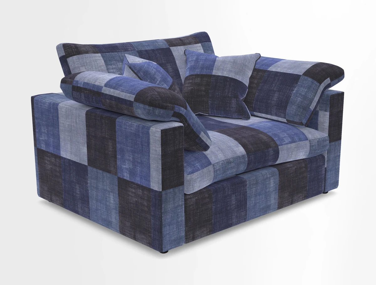 Big Softie Straight Arm Snuggler in Two Tone Plain Biscuit