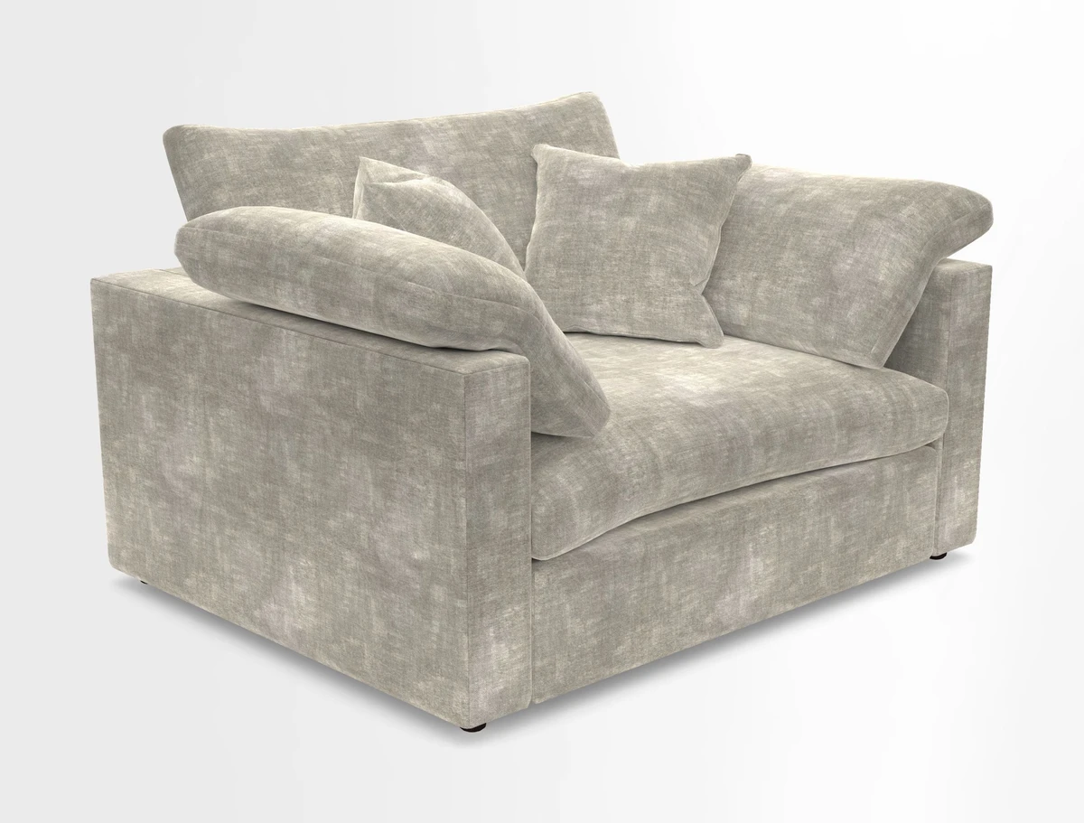 Big Softie Straight Arm Snuggler in Two Tone Plain Biscuit