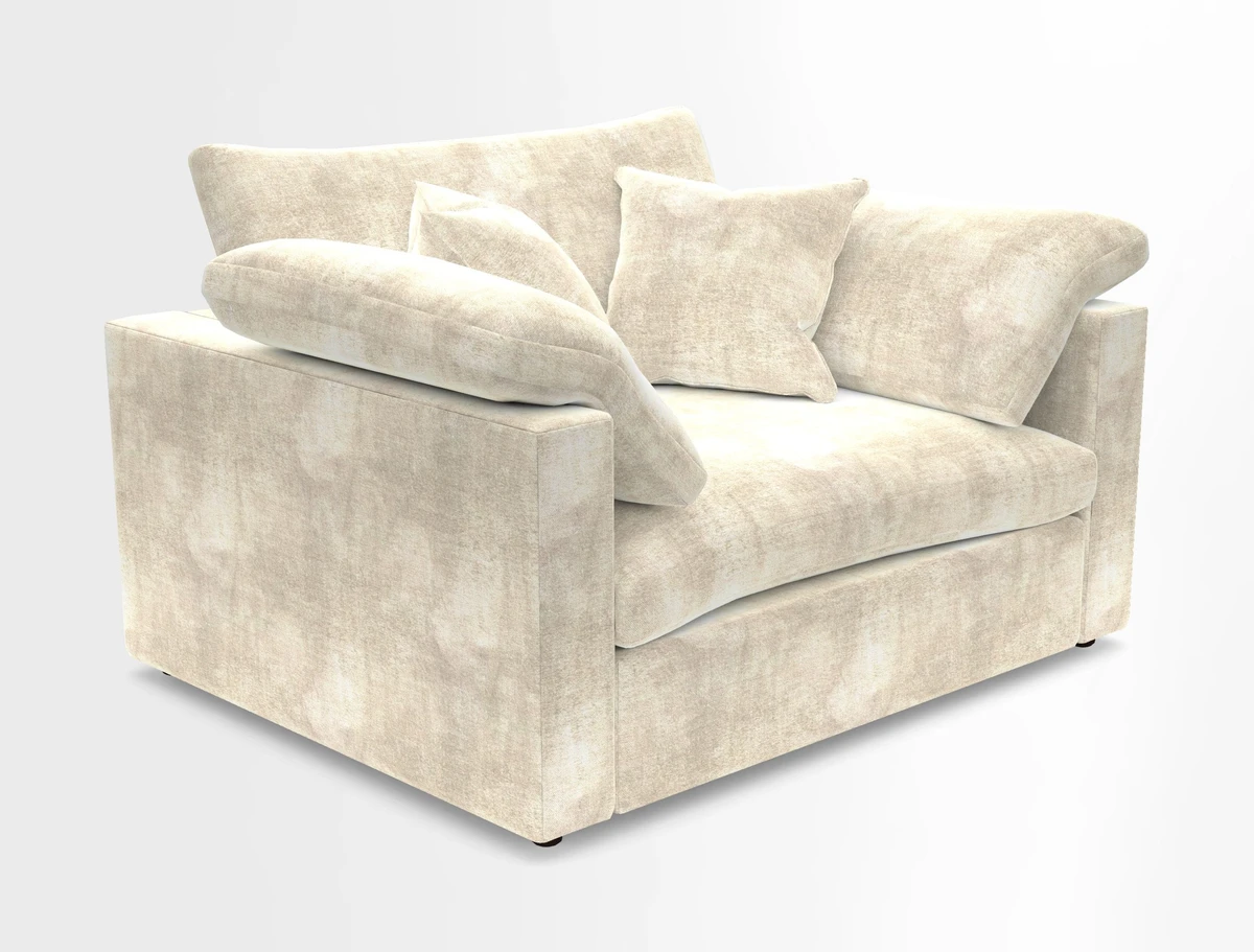 Big Softie Straight Arm Snuggler in Two Tone Plain Biscuit