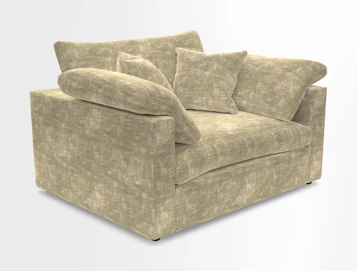 Big Softie Straight Arm Snuggler in Two Tone Plain Biscuit