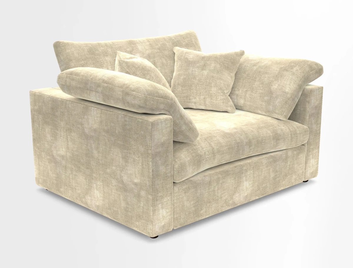 Big Softie Straight Arm Snuggler in Two Tone Plain Biscuit