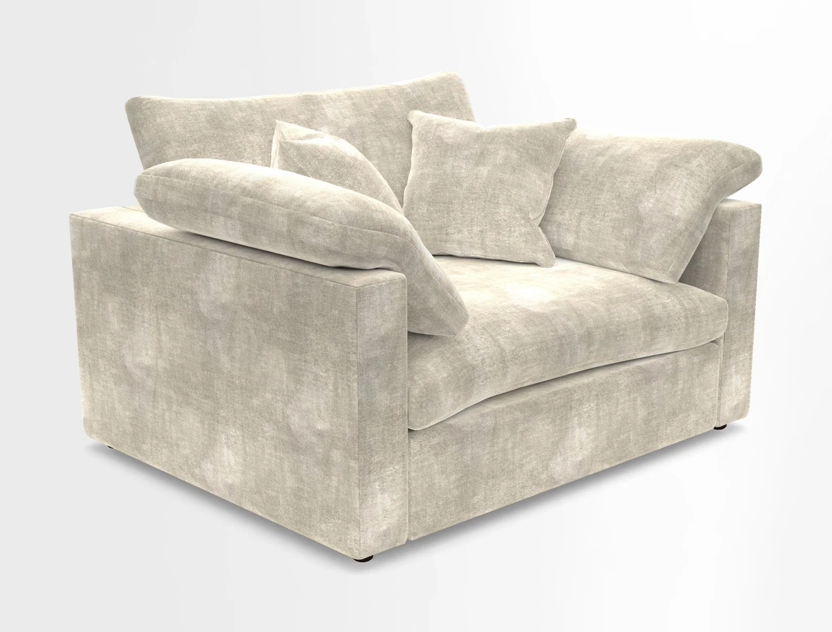 Big Softie Straight Arm Snuggler in Two Tone Plain Biscuit