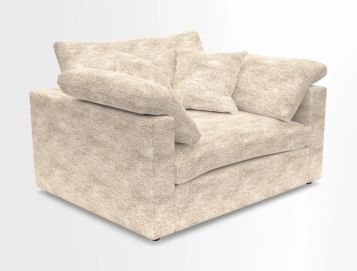 Big Softie Straight Arm Snuggler in Two Tone Plain Biscuit