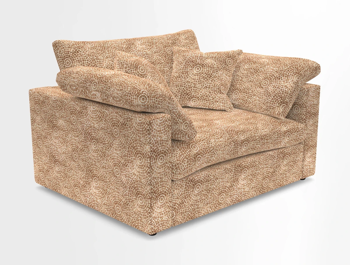 Big Softie Straight Arm Snuggler in Two Tone Plain Biscuit