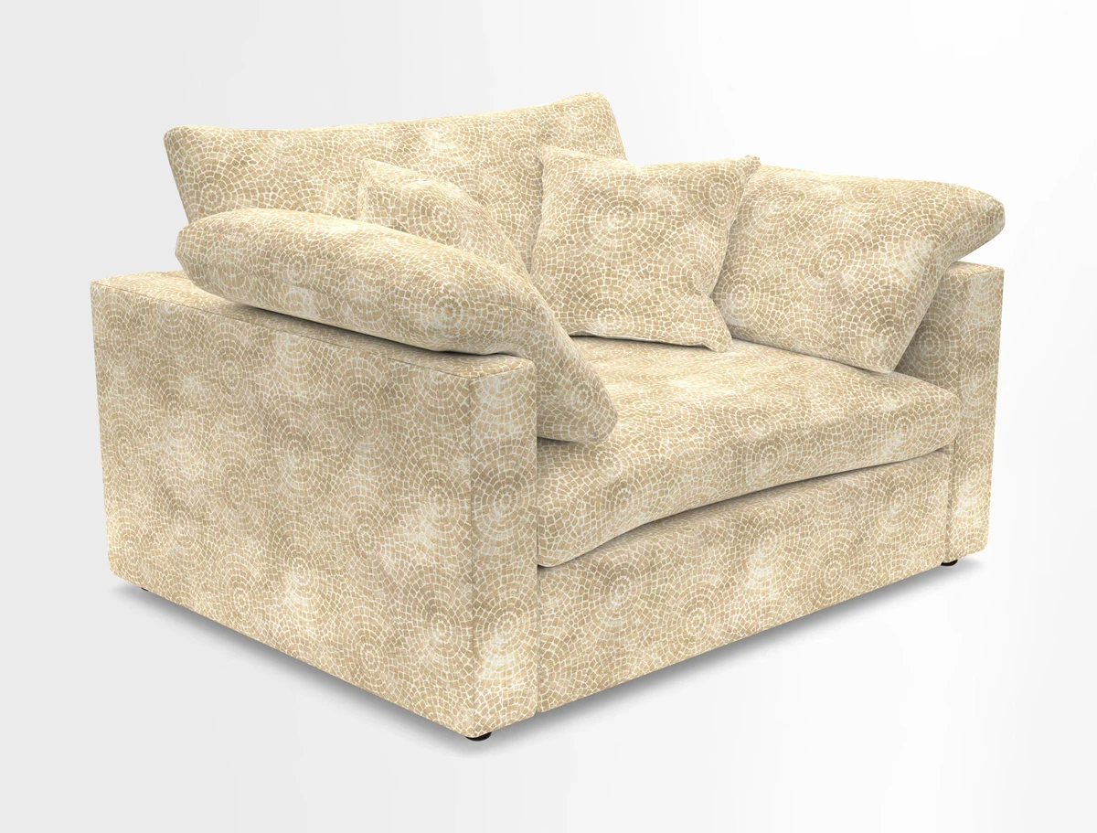 Big Softie Straight Arm Snuggler in Two Tone Plain Biscuit